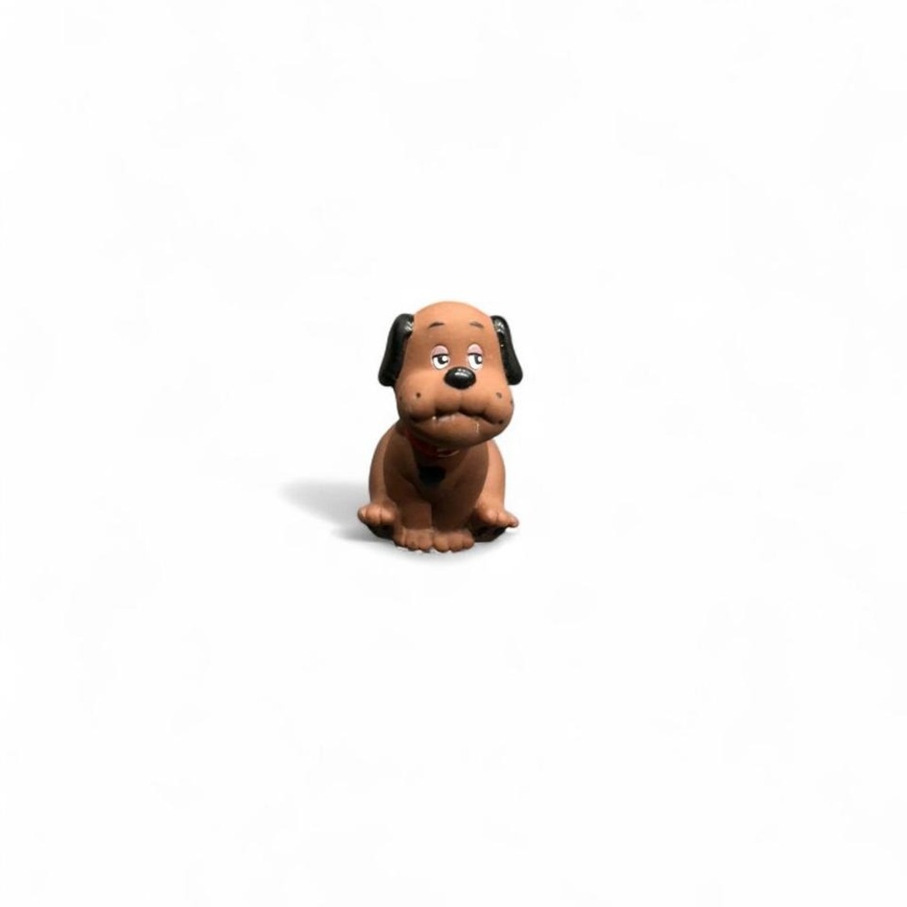 Vintage brown and black puppy pencil sharpener retro 70s/80s‎ souvenir (xs1)